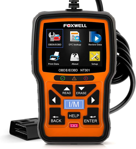 （Same style on Amazon） FOXWELL NT301 OBD2 Scanner Live Data Professional Mechanic OBDII Diagnostic Code Reader Tool for Check Engine Light